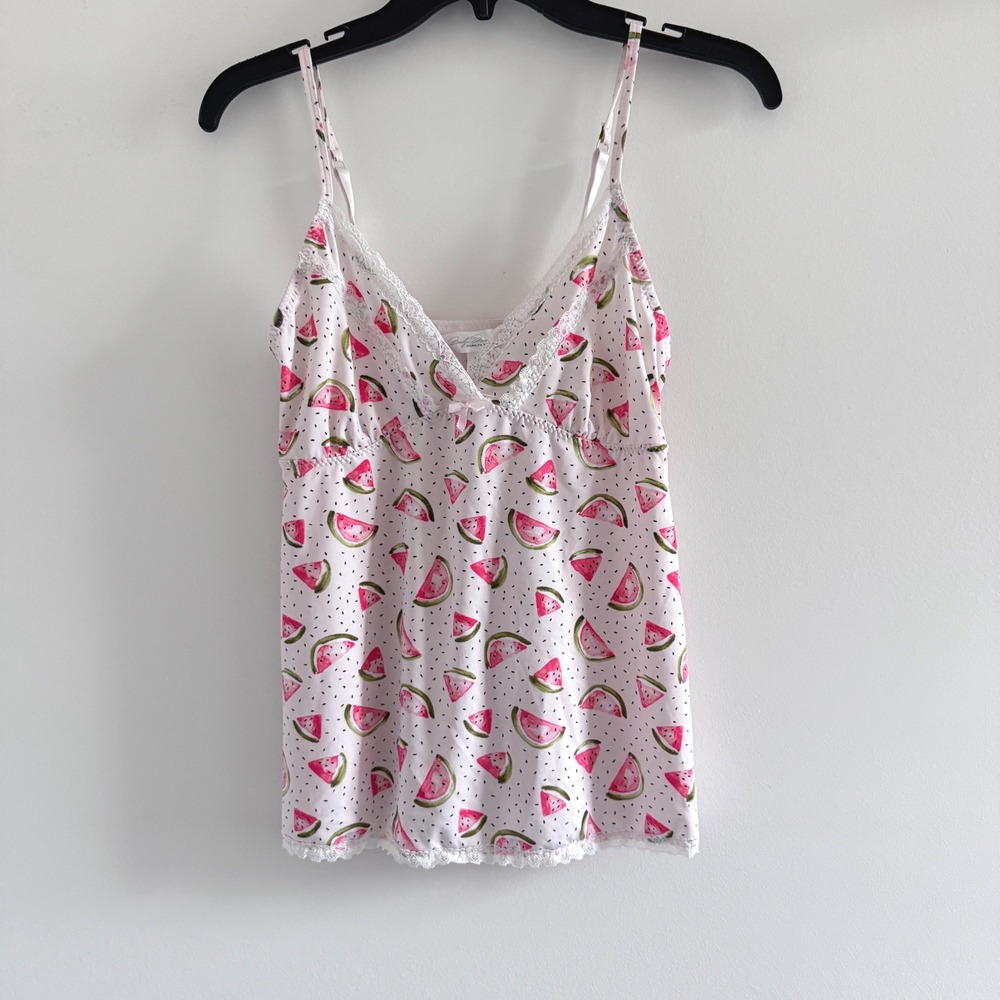Marilyn Monroe Camisole Top Watermelon Print Women Small Lace Trim
